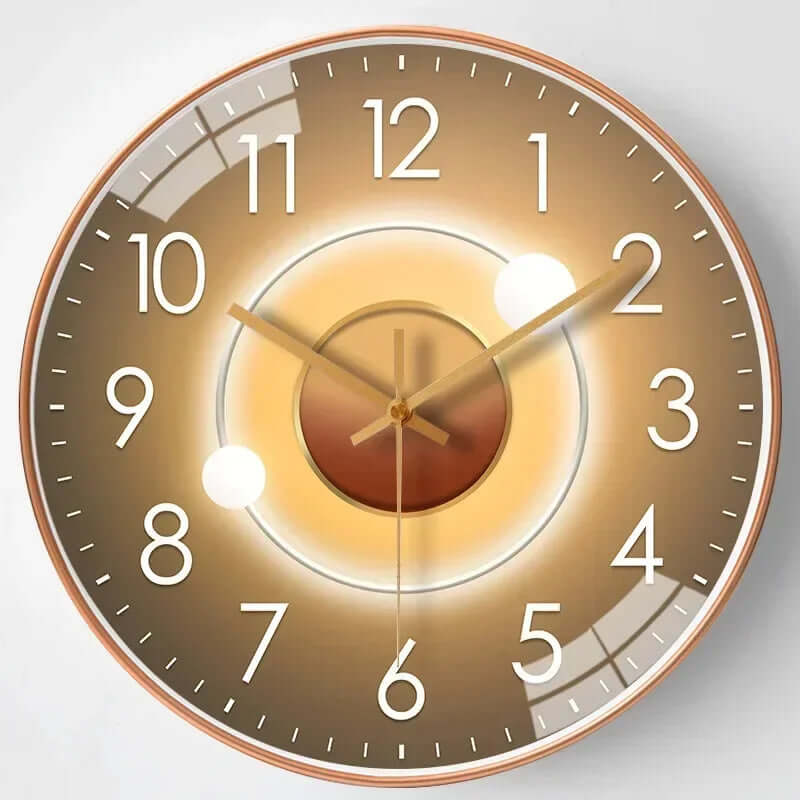 Silent Wall Clock, 30cm Modern Design, Battery Operated, Non-Ticking, for Living Room, Bedroom, Kitchen, Office