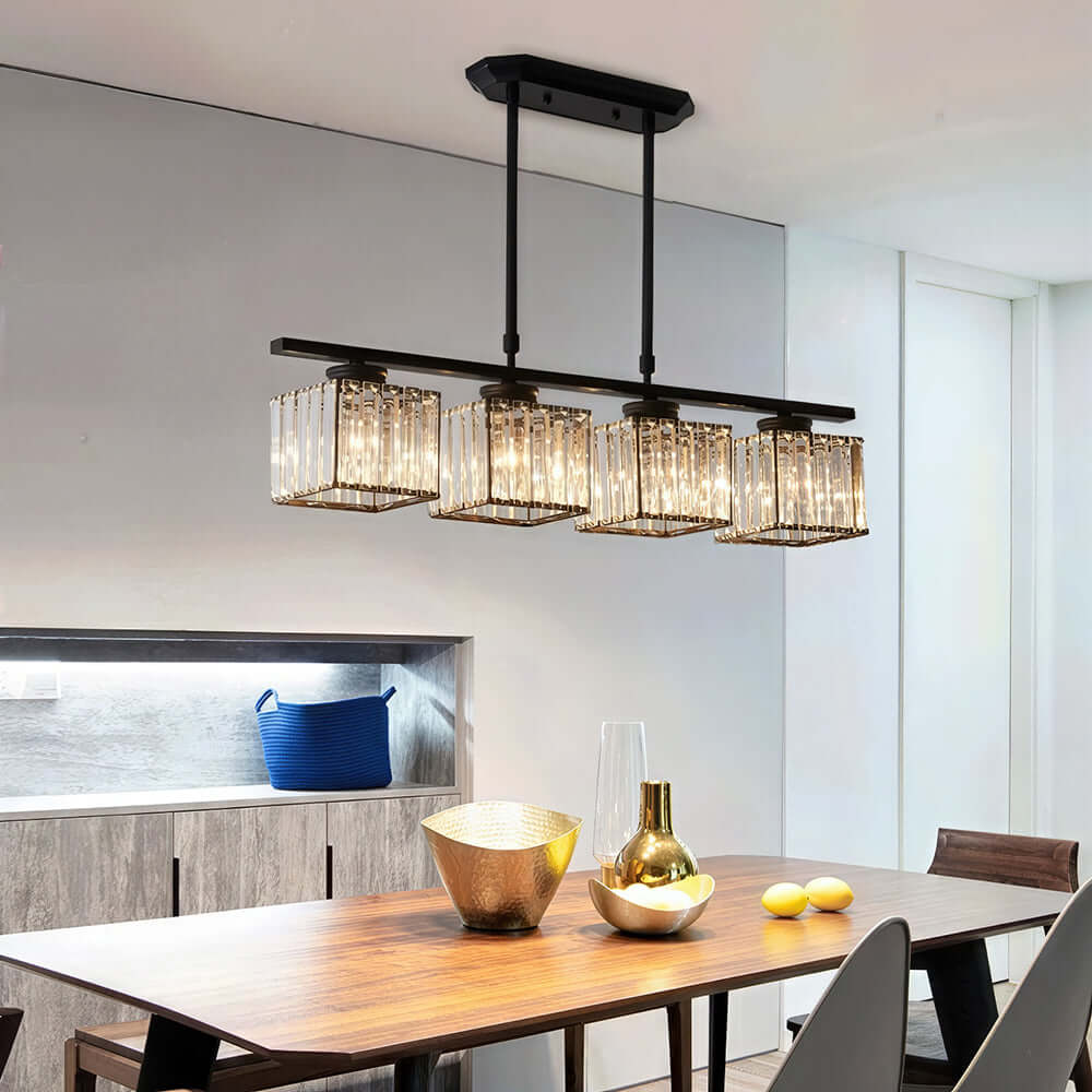 Nordic Multi-Head Designer Long Glass Island Lamp