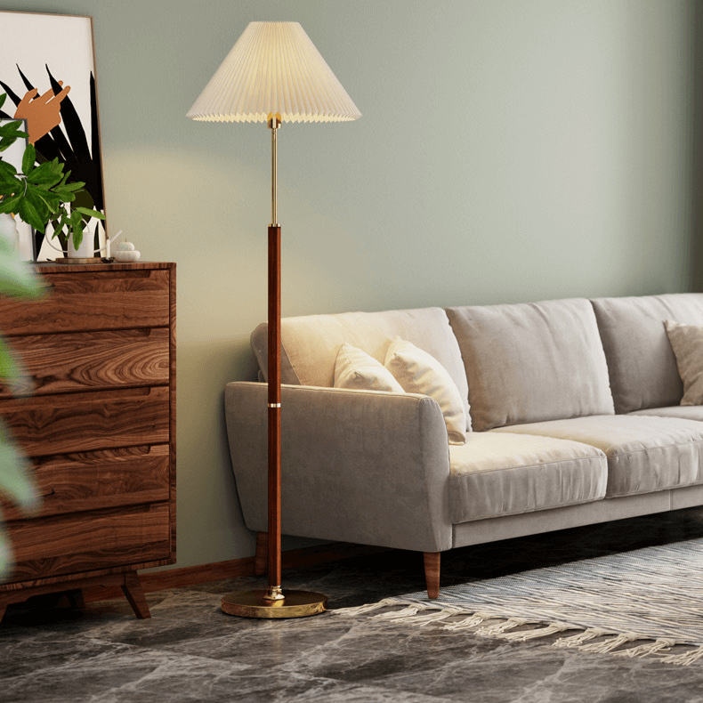Modern Rice Paper Floor Lamp - Elegant Minimalist Lighting for Living Room & Bedroom