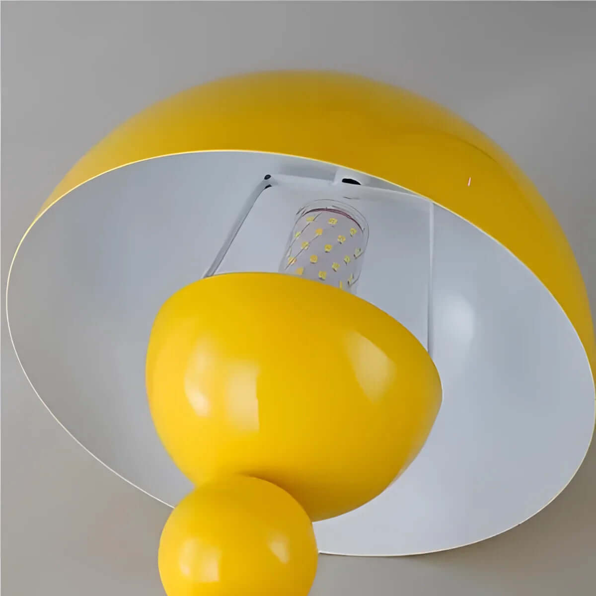 Vintage Mid-Century Modern Mushroom Lamp - Retro Acrylic Dome Light for Table & Desk