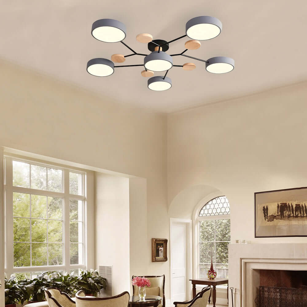 Modern Circular Living Room LED Ceiling Light