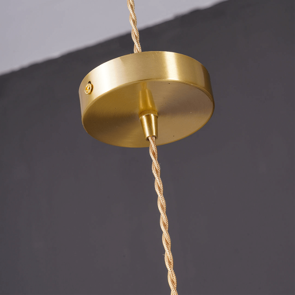 Hibiscus Flower Glass LED Pendant Light - Elegant Hanging Lamp