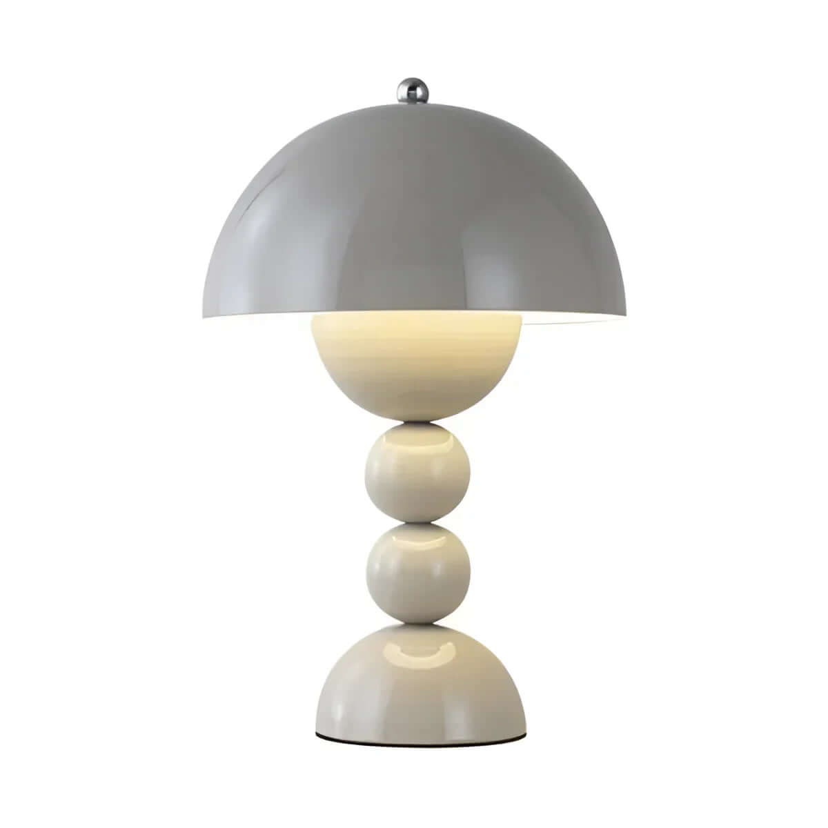 Vintage Mid-Century Modern Mushroom Lamp - Retro Acrylic Dome Light for Table & Desk