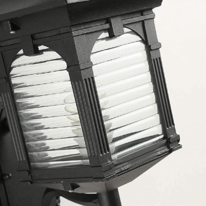 Antique Glass Outdoor Wall Lamp - Vintage Charm for Courtyards