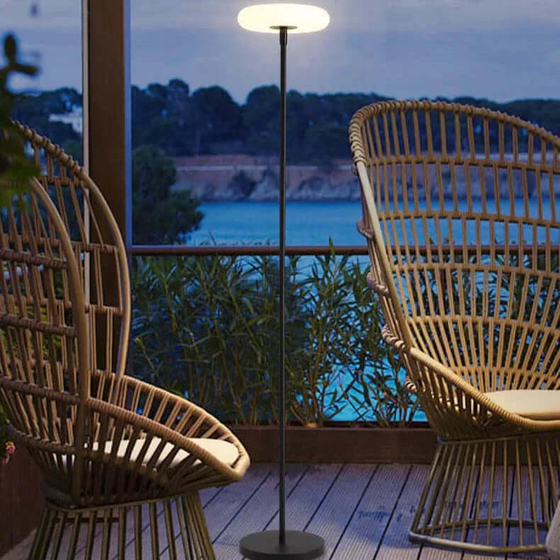 Signature Outdoor Solar Lamp - Metal & Acrylic - IP65 - Dia 12" x H 68"