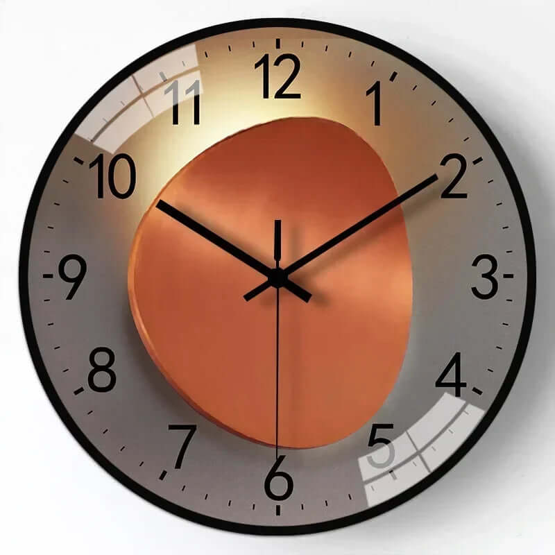 Silent Wall Clock, 30cm Modern Design, Battery Operated, Non-Ticking, for Living Room, Bedroom, Kitchen, Office