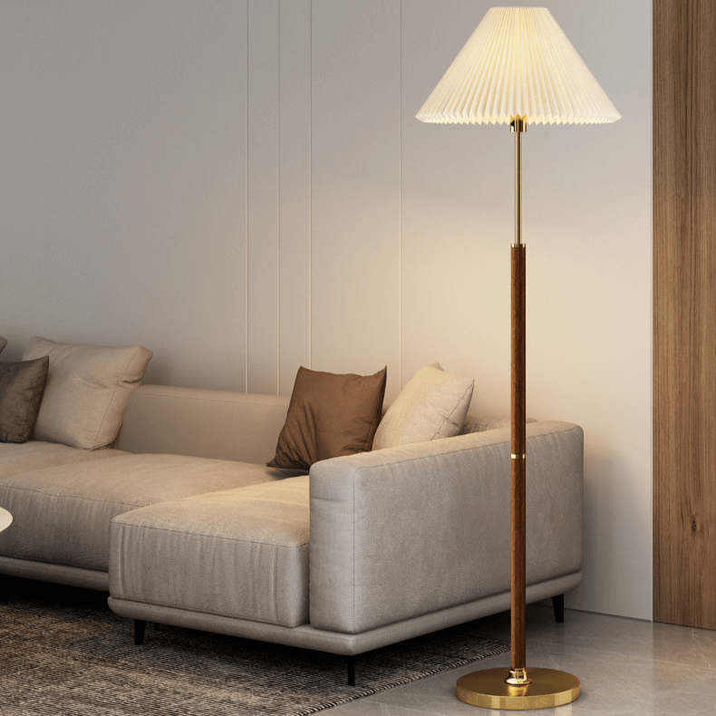Modern Rice Paper Floor Lamp - Elegant Minimalist Lighting for Living Room & Bedroom