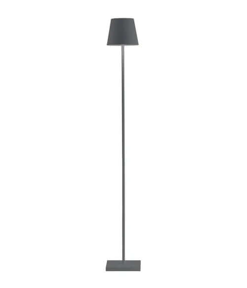 Rechargeable LED Floor Lamp - Modern Adjustable Aluminum & Acrylic Lamp - White/Black