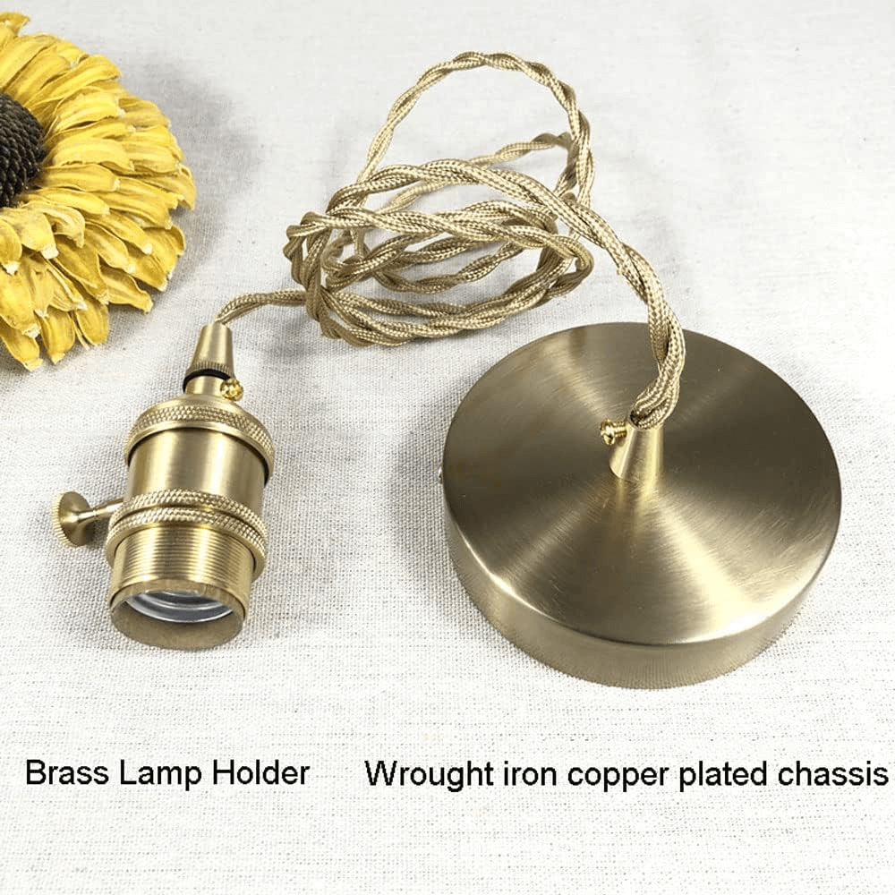 Retro Flower Glass Pendant Light for Dining Room, Vintage Hanging Lamp