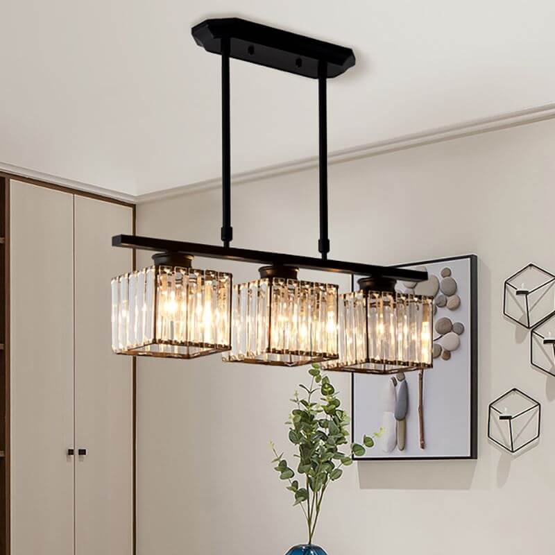 Nordic Multi-Head Designer Long Glass Island Lamp