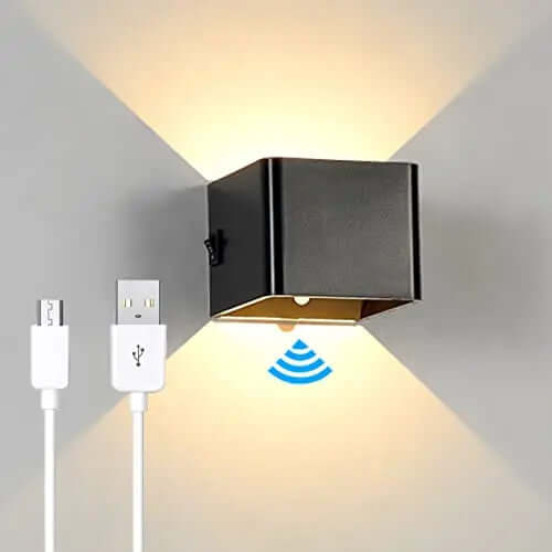 Luxyecs Rechargeable Wireless Wall Lamp - Warm White LED, 65 Hours Runtime, Easy Installation