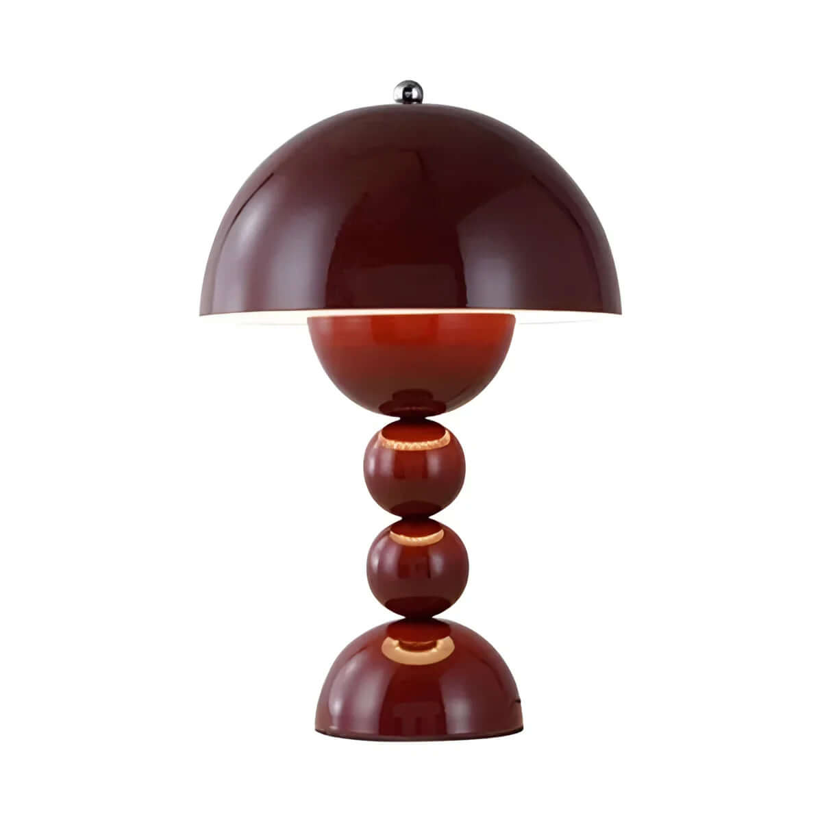 Vintage Mid-Century Modern Mushroom Lamp - Retro Acrylic Dome Light for Table & Desk
