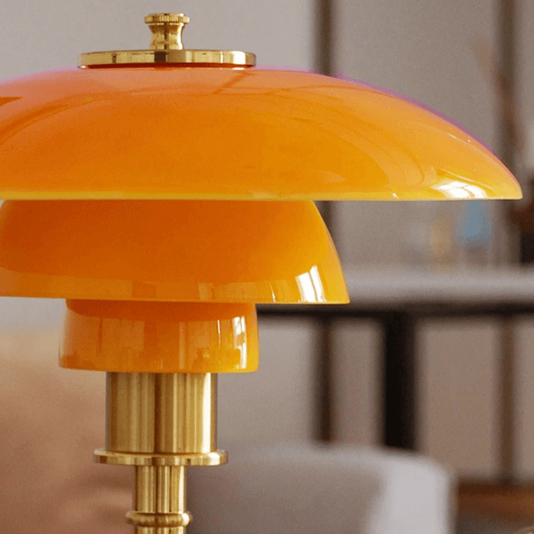Modern Danish Designer Table Lamp with LED Light - Dimmable - 11" x 18.5"