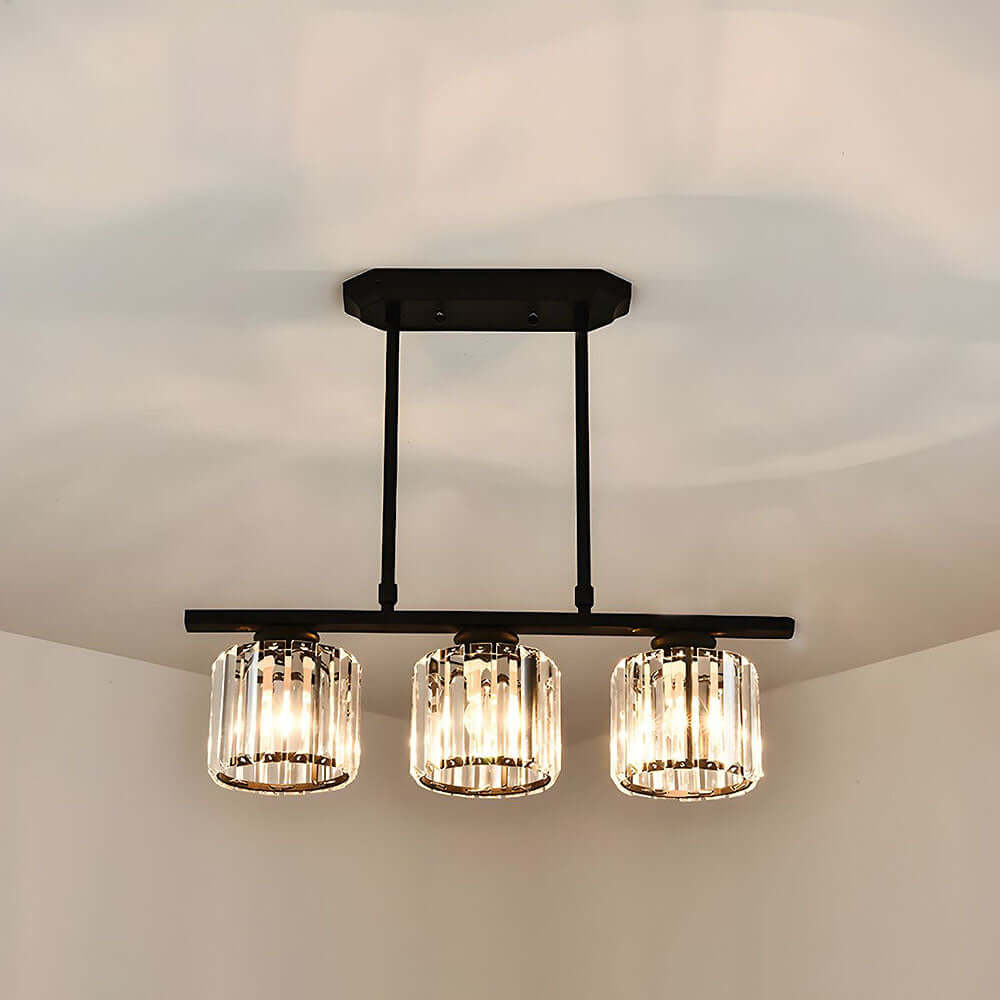 Nordic Multi-Head Designer Long Glass Island Lamp