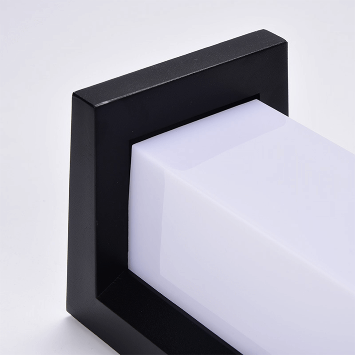 Modern Black & White Outdoor Wall Lamp - LED, Weatherproof, Stylish Garden Light