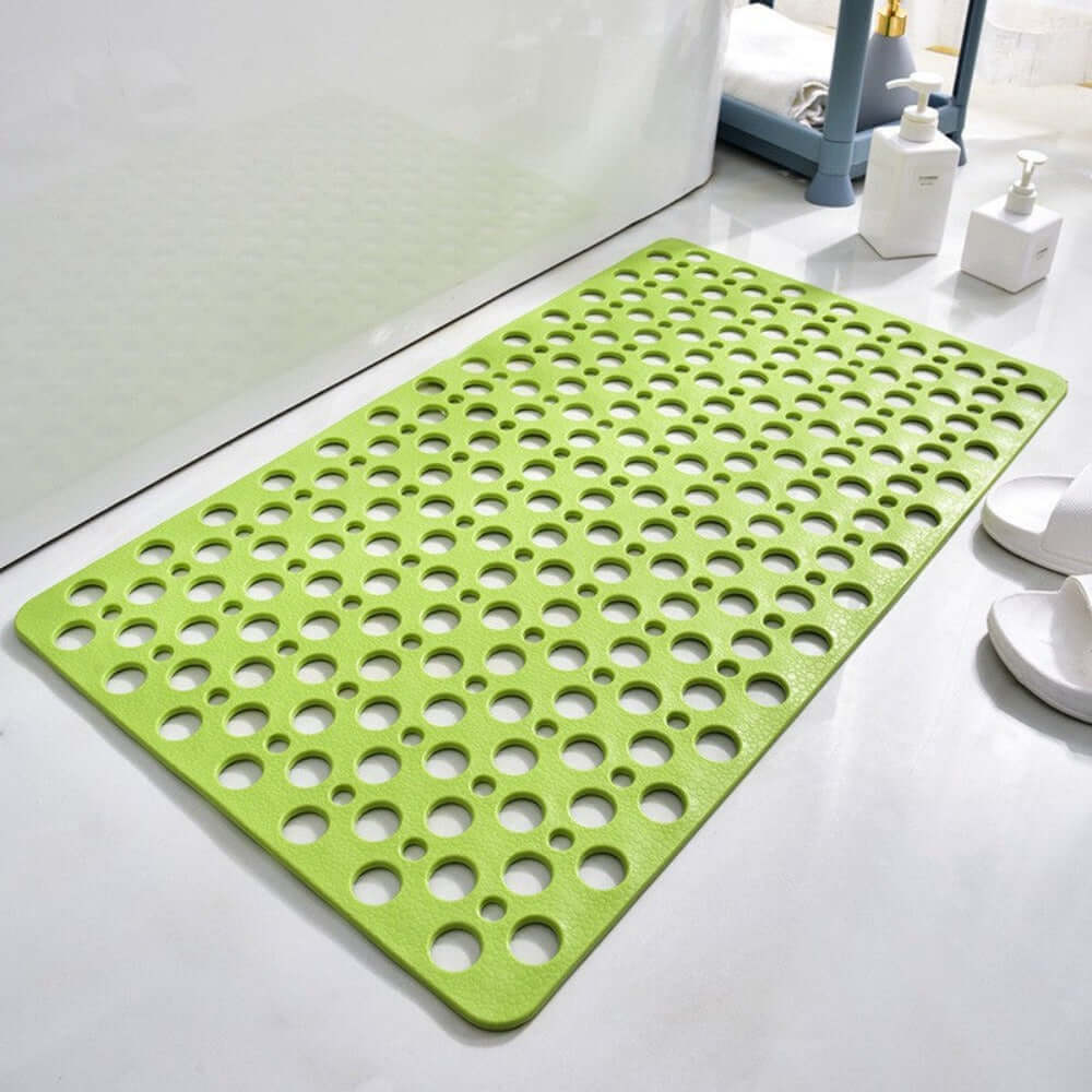 Luxury Anti-Slip Shower Mat, Mold-Resistant Bath Mat with Strong Suction Cups, Quick-Drainage, 70x38cm