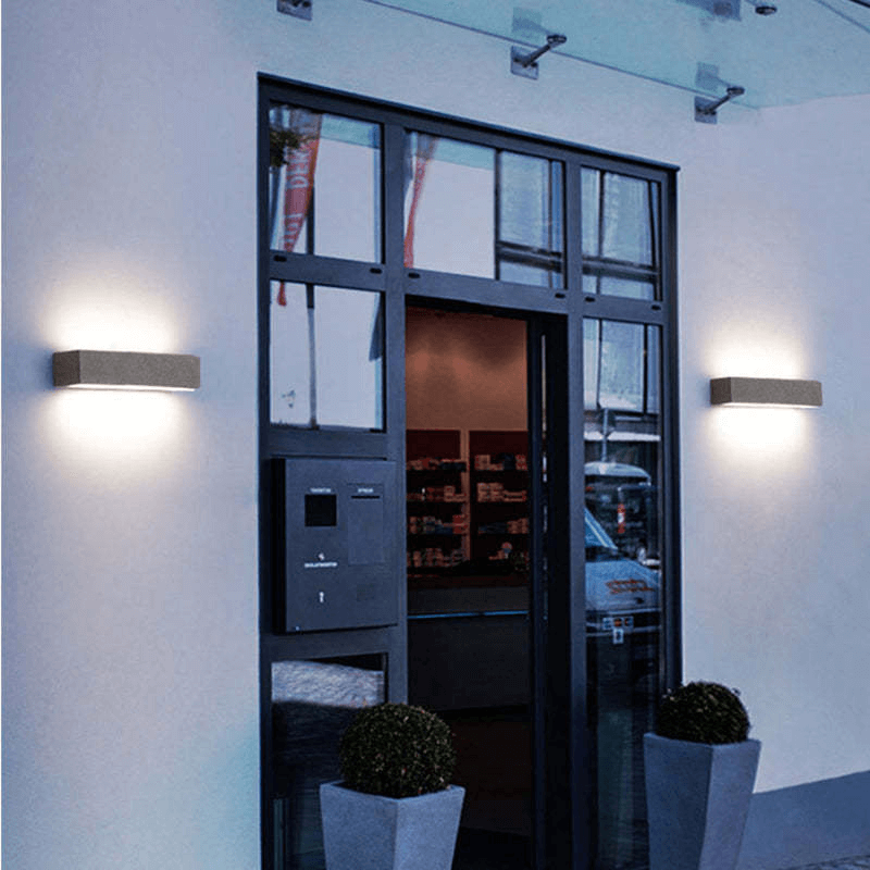 Modern Outdoor LED Wall Lamp - IP65 Waterproof, 9.4/15 Inch, Warm White Light, for Patio, Garden, Balcony