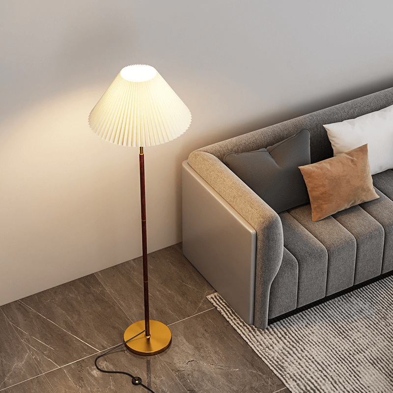 Modern Rice Paper Floor Lamp - Elegant Minimalist Lighting for Living Room & Bedroom