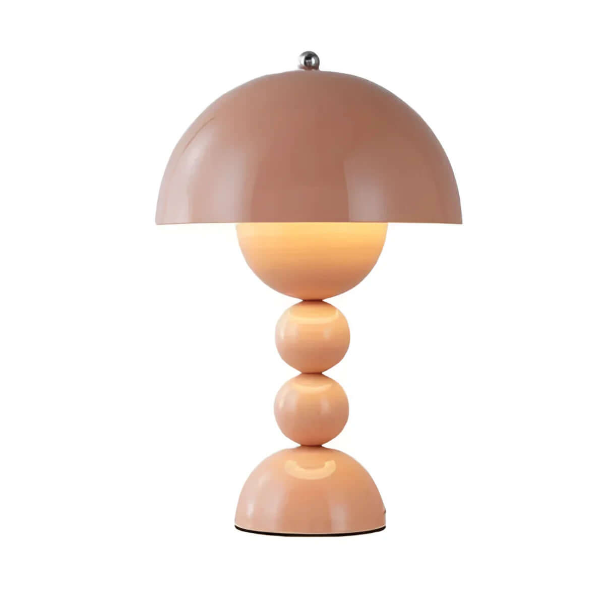 Vintage Mid-Century Modern Mushroom Lamp - Retro Acrylic Dome Light for Table & Desk