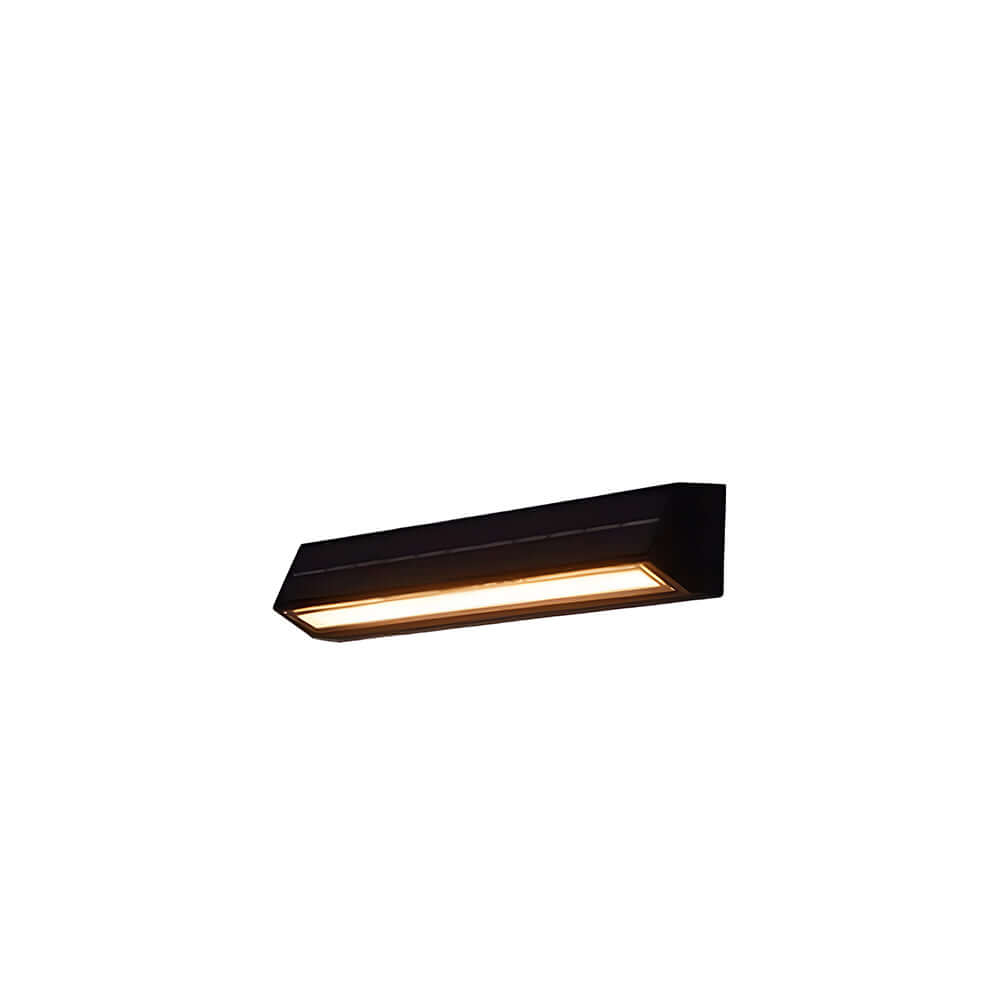 Modern Acrylic Outdoor Solar Wall Light IP65 - Weatherproof Garden, Patio, Pathway Lighting
