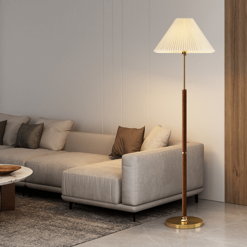 Modern Rice Paper Floor Lamp - Elegant Minimalist Lighting for Living Room & Bedroom
