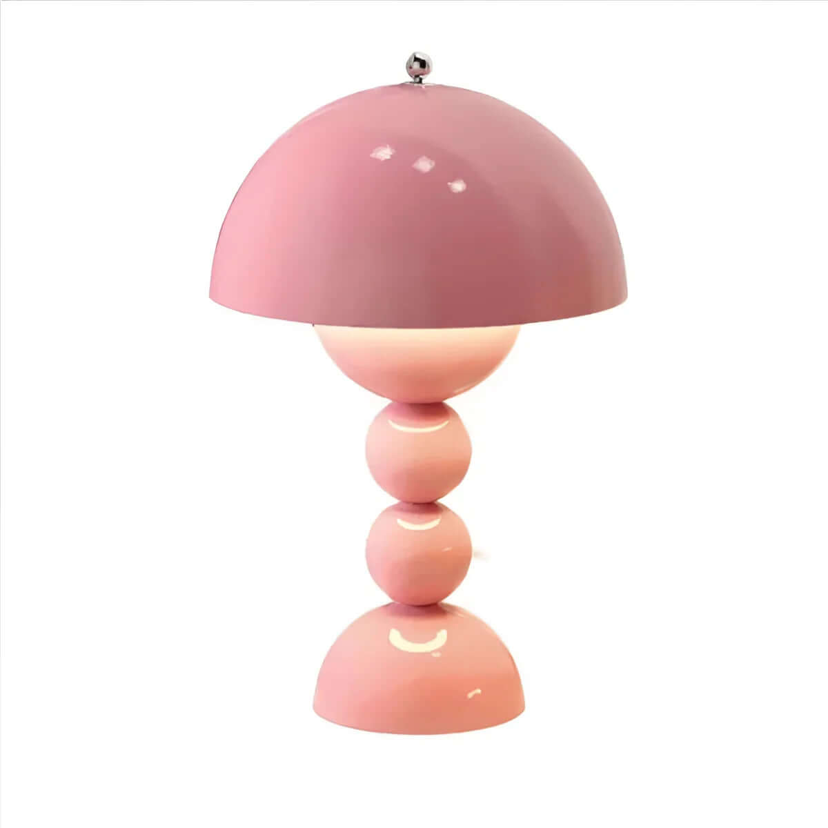 Vintage Mid-Century Modern Mushroom Lamp - Retro Acrylic Dome Light for Table & Desk