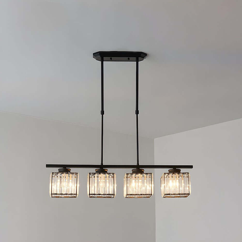 Nordic Multi-Head Designer Long Glass Island Lamp