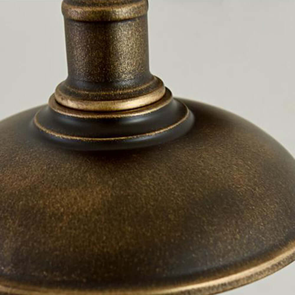Alessio Rustic Bowl Shaped Antique Brass IP65 Waterproof Outdoor Wall Lamp