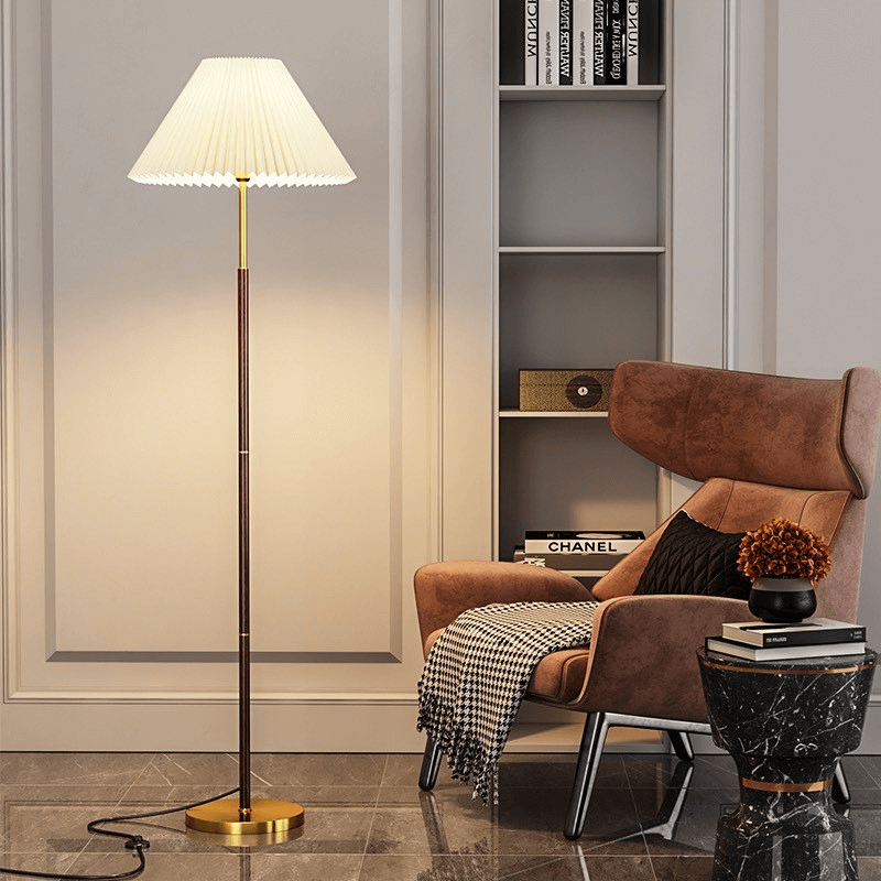Modern Rice Paper Floor Lamp - Elegant Minimalist Lighting for Living Room & Bedroom