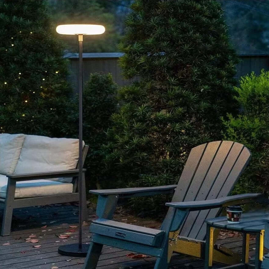 Signature Outdoor Solar Lamp - Metal & Acrylic - IP65 - Dia 12" x H 68"