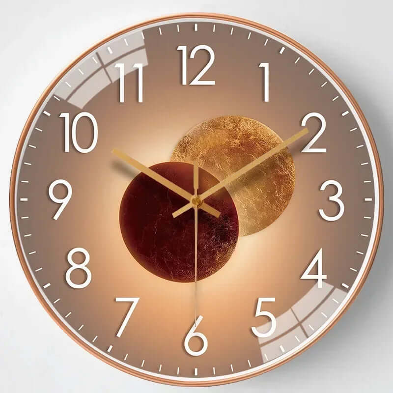 Silent Wall Clock, 30cm Modern Design, Battery Operated, Non-Ticking, for Living Room, Bedroom, Kitchen, Office