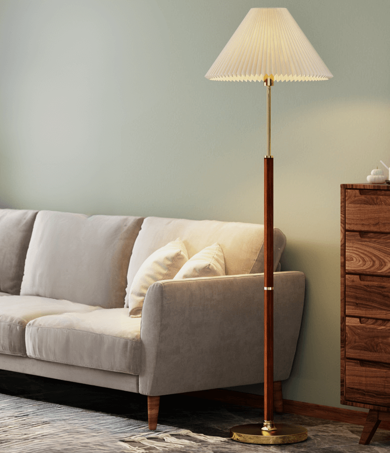 Modern Rice Paper Floor Lamp - Elegant Minimalist Lighting for Living Room & Bedroom