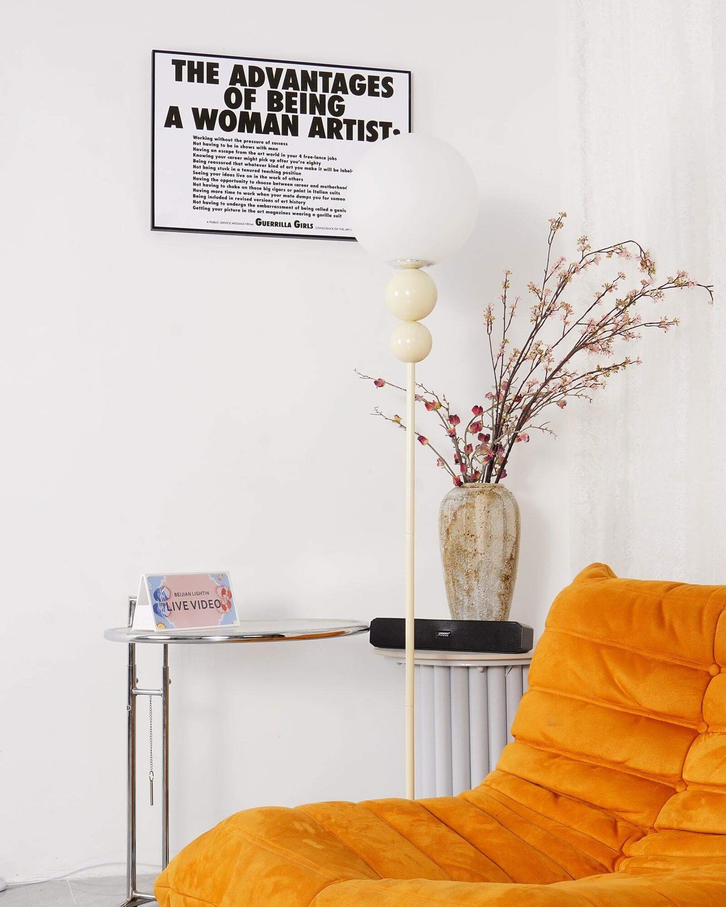 Modern Clavel Floor Lamp: Metal & Glass Design | E26/E27 Base | 5W LED