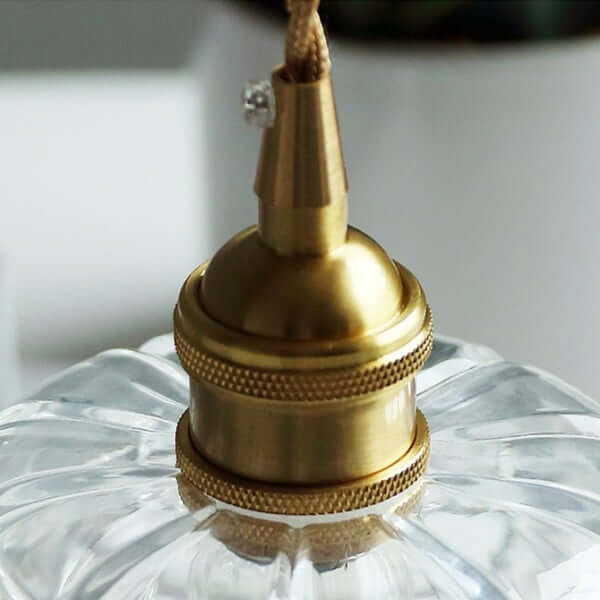 Retro Flower Glass Pendant Light for Dining Room, Vintage Hanging Lamp