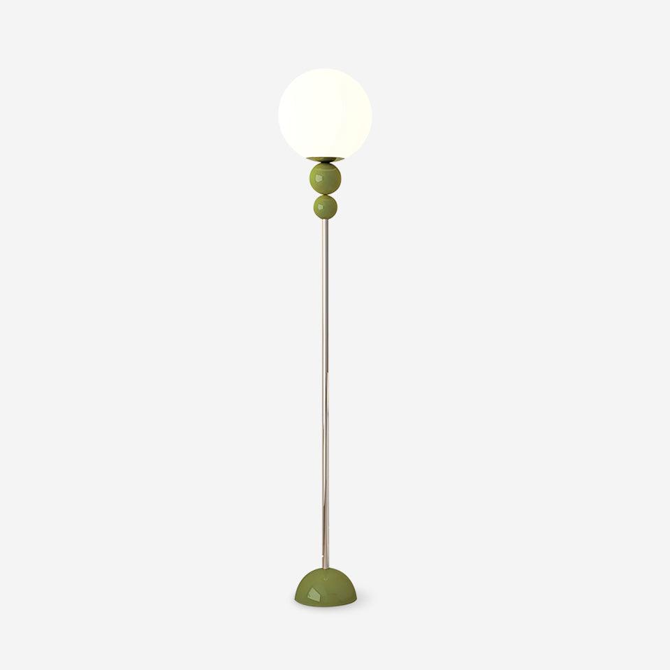 Modern Clavel Floor Lamp: Metal & Glass Design | E26/E27 Base | 5W LED