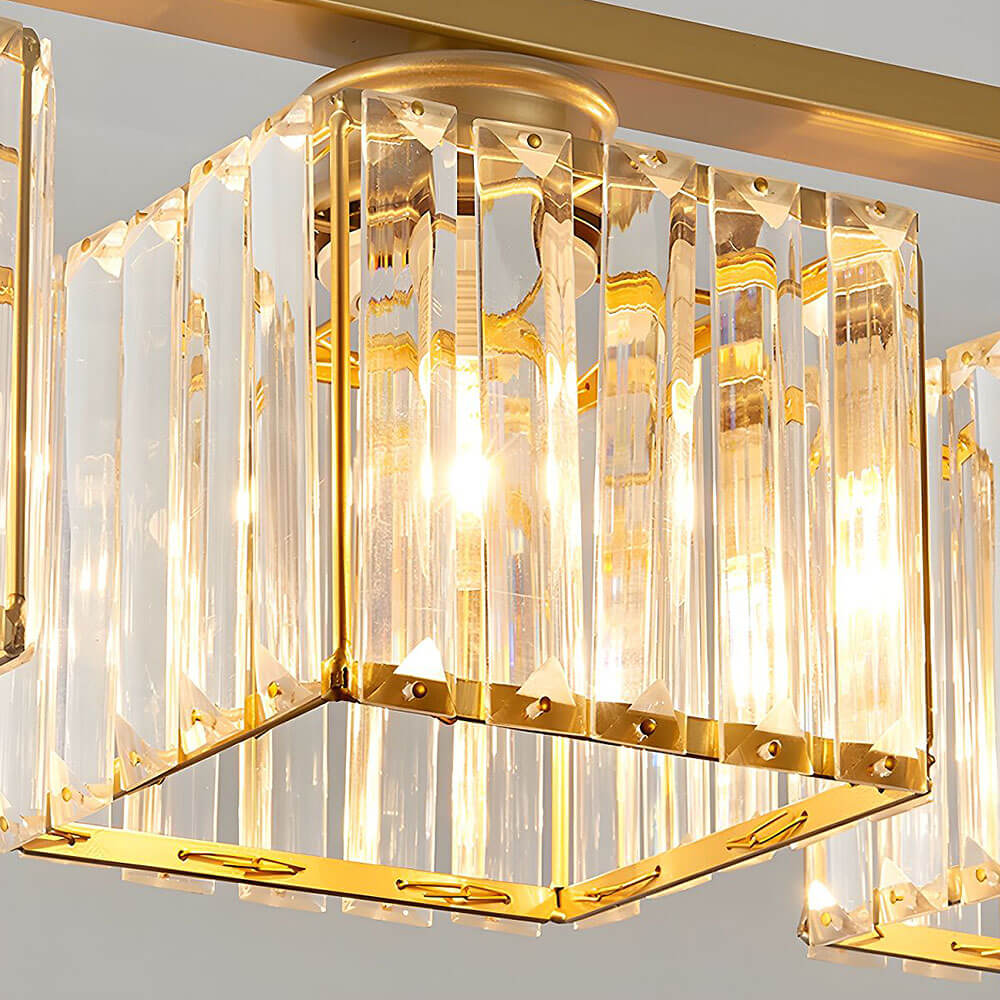 Nordic Multi-Head Designer Long Glass Island Lamp
