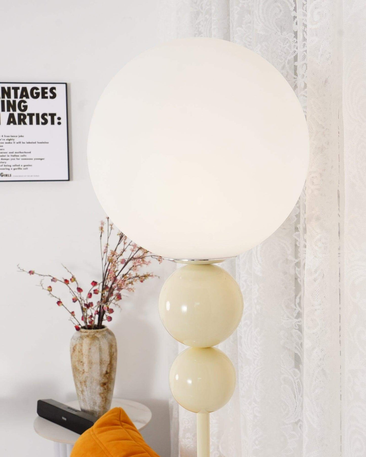 Modern Clavel Floor Lamp: Metal & Glass Design | E26/E27 Base | 5W LED