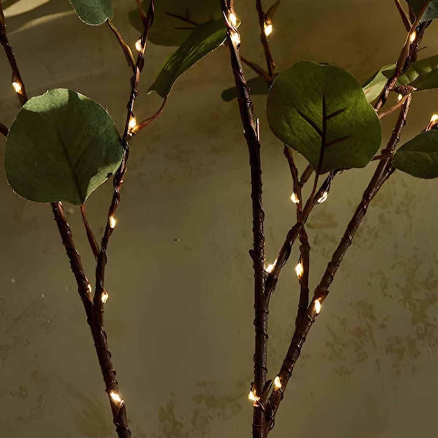 Luminous LED Olive Branch - 28" Battery Operated Fairy Light Branch Decor
