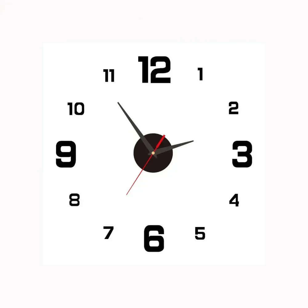 Silent Wall Clock, 30cm Modern Design, Battery Operated, Non-Ticking, for Living Room, Bedroom, Kitchen, Office