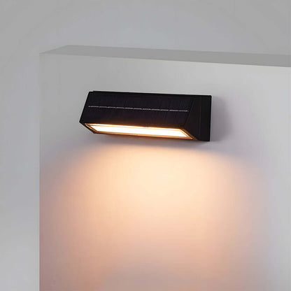 Modern Acrylic Outdoor Solar Wall Light IP65 - Weatherproof Garden, Patio, Pathway Lighting