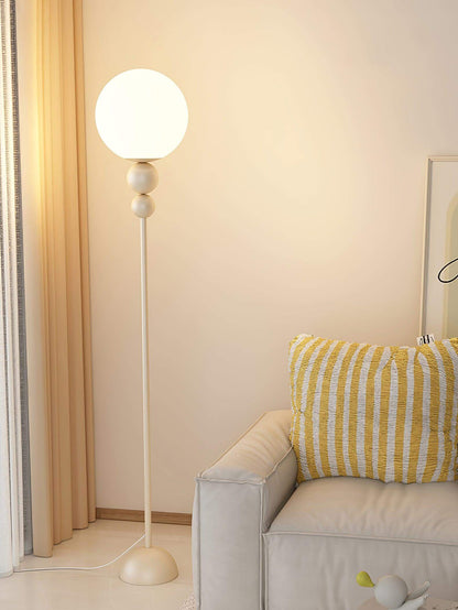 Modern Clavel Floor Lamp: Metal & Glass Design | E26/E27 Base | 5W LED