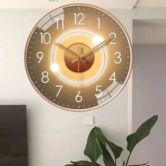 Silent Wall Clock, 30cm Modern Design, Battery Operated, Non-Ticking, for Living Room, Bedroom, Kitchen, Office