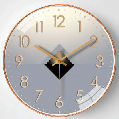 Silent Wall Clock, 30cm Modern Design, Battery Operated, Non-Ticking, for Living Room, Bedroom, Kitchen, Office