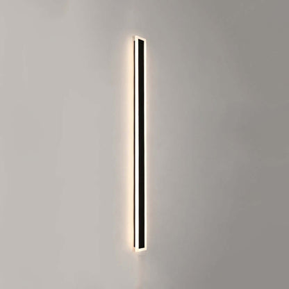 IP65 Modern Minimalist LED Outdoor Wall Light, Black Acrylic, Weatherproof