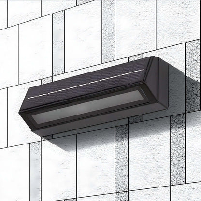 Modern Acrylic Outdoor Solar Wall Light IP65 - Weatherproof Garden, Patio, Pathway Lighting