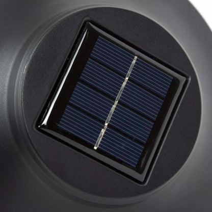 Solar Garden Lamps Torch Lights Outdoor 6-Pack - Black Aluminum & Plastic - 10 Lumens - 59cm H x 16cm W