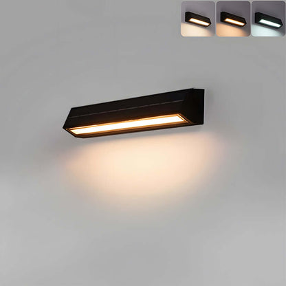 Modern Acrylic Outdoor Solar Wall Light IP65 - Weatherproof Garden, Patio, Pathway Lighting