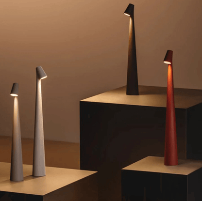 Nordic Minimalist LED Desk Lamp | Rechargeable | Dimmable | Touch Control | 35/45cm