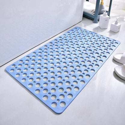 Luxury Anti-Slip Shower Mat, Mold-Resistant Bath Mat with Strong Suction Cups, Quick-Drainage, 70x38cm