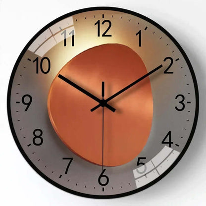 Silent Wall Clock, 30cm Modern Design, Battery Operated, Non-Ticking, for Living Room, Bedroom, Kitchen, Office